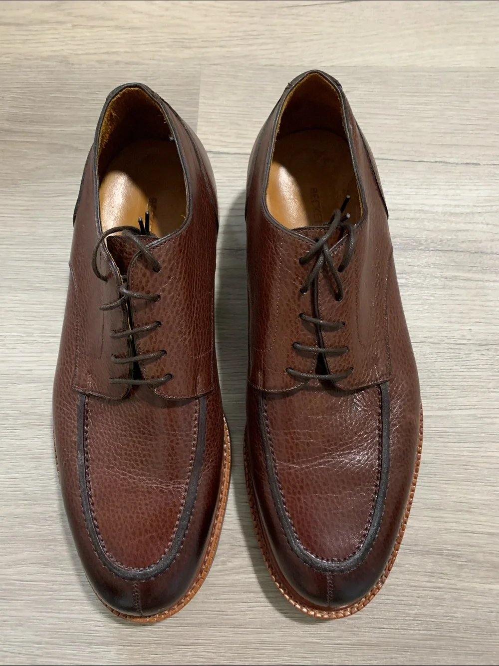 Beckett Simonon Men's Brown Anders derby Shoes new